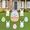 Big Dot of Happiness Spring Easter Bunny - Yard Sign and Outdoor Lawn Decorations - Happy Easter Party Yard Signs - Set of 8